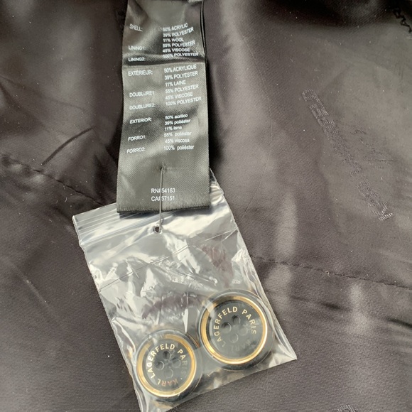 Karl Lagerfeld wool blend coat. - Picture 7 of 10